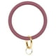 thumbnail image 3 of 2 pulseras de silicona con forma de círculo grande, llavero, llavero, accesorios para mujer (rosa rosado), 3 of 5