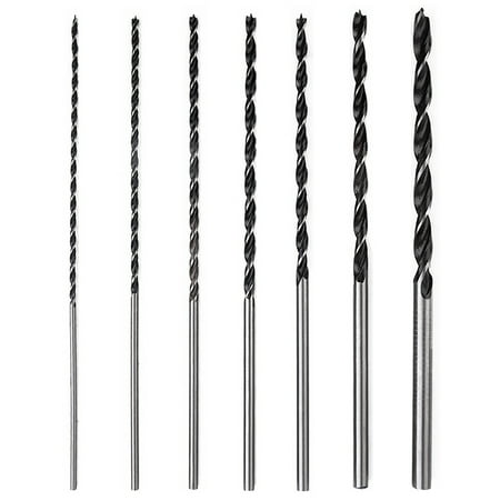 

verlacod 7Pcs Brad-Point Drill Bit Set High Carbon Steel 4-12mm Wood Drill Bit Set Sharp Twist Drill Bit Set Woodworking Tool for Fibreboard Hardwood Plywood Plastic