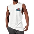 thumbnail image 3 of Akmaiox Men's Palm Tree Sunset Graphic Tank Top Casual Workout Muscle Sleeveless Shirt for Summer Sports S-XXL, 3 of 6