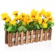 thumbnail image 3 of Planta de flores artificiales con maceta para cerca, diseño de esquina de aula, girasol falso, 3 of 6