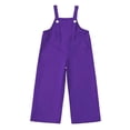 thumbnail image 3 of Tiijoy Toddler Girls Straight Leg Overalls Relaxed Fit Strap Jumpsuit Romper, Sizes 4-16, 3 of 3