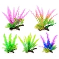 thumbnail image 4 of HEVIRGO 22cm Fish Tank Plant Vivid Vibrant Color Plastic Fake Seaweed Aquarium Decoration for Underwater Clear Plastic, 4 of 8