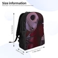thumbnail image 4 of Goofa The Nightmare Before Christmas Pattern Large Capacity Backpack – Padded Laptop Compartment, Ergonomic Design for School, Work, Travel, and Outdoor Activities, 4 of 8