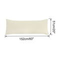 thumbnail image 6 of PiccoCasa 2pcs Envelope Body Pillowcase Soft Microfiber, King Beige, 6 of 7