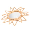 thumbnail image 2 of Espejo De Ratán, Espejo De Maquillaje De Ratán De Baño De Alta Definición Compacto Para Decoración Cergrey Estrella, 2 of 8