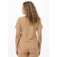 thumbnail image 2 of Dodo - Women's V-Neck Tan Scrub Top - Comfortable Workwear - 2XL, 2 of 7