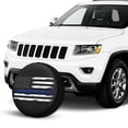 thumbnail image 2 of KAKALAD Thin blue line american flag Spare Tire Cover Weatherproof Universal Vehicle Accessories 15 Inch, 2 of 6