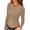Bm-00 VG Brown, variant on Women Long Sleeve Top Casual Basic Slim Knit Ribbed T Shirt