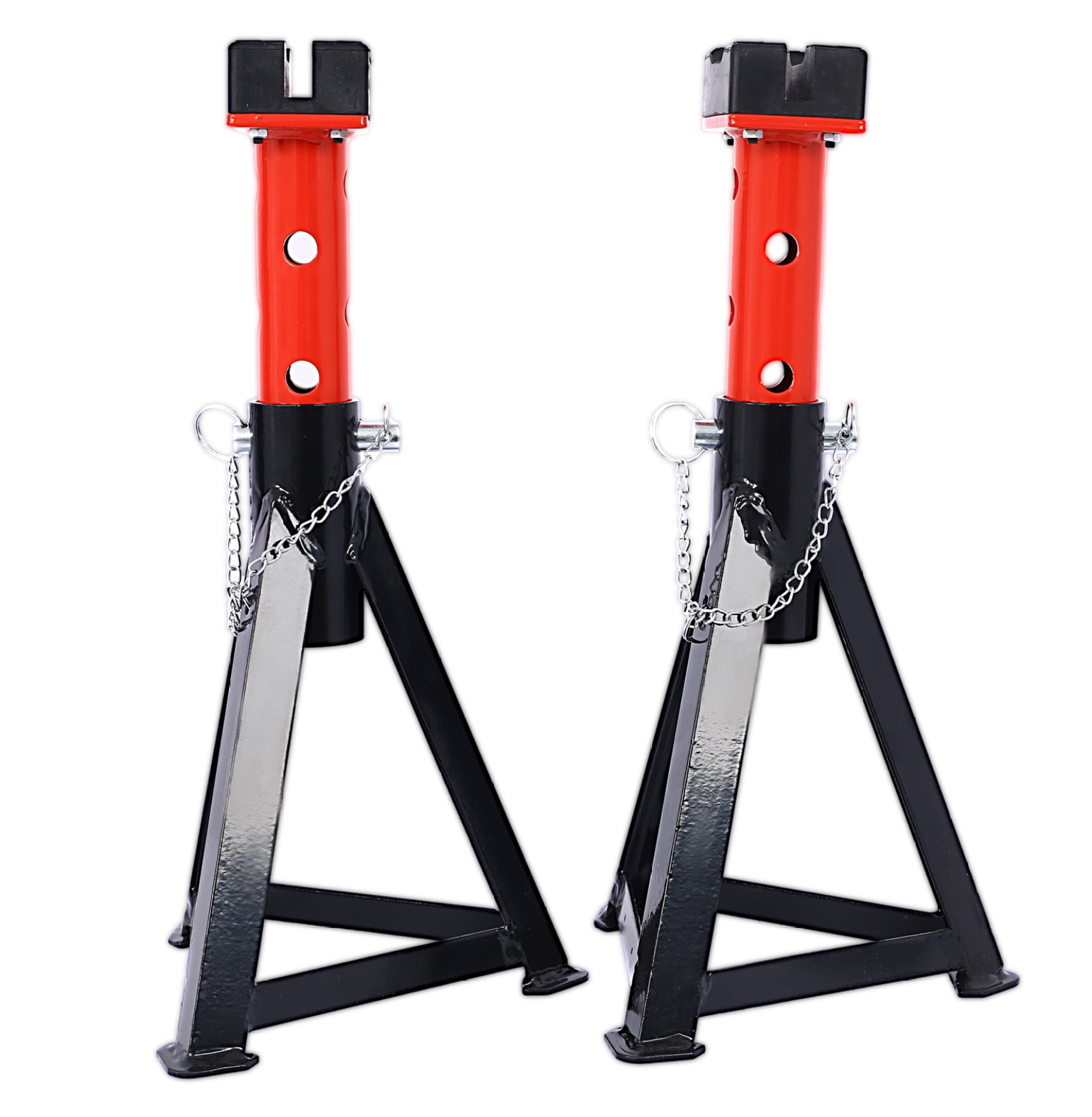 Jack Stands 3 Ton Pair - Heavy Duty Axle Stands 6000lb Capacity - Adjustable Height 12.6-18.3in - Automotive Repair Equipment