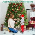 thumbnail image 4 of AYAMAYA 7.5 ft Christmas Tree, Premium Prelit  Artificial Christmas Tree with 1188 Branch Tips & Metal Stand, 4 of 7