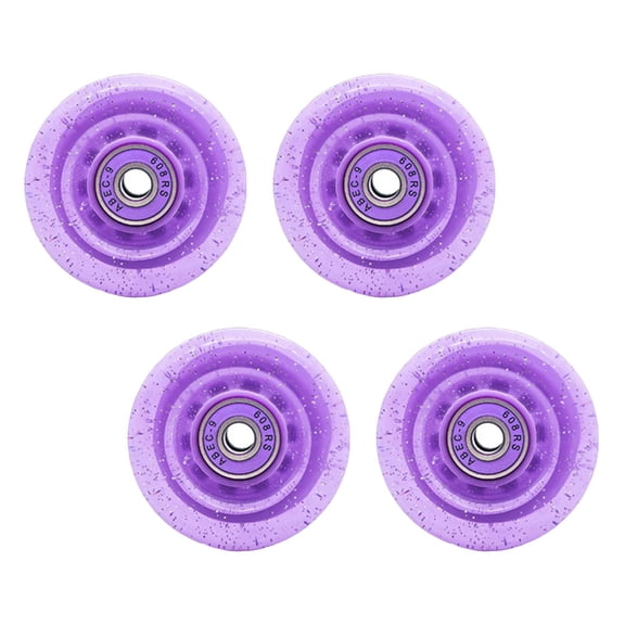 unbranded  4 Pcs Creative Skating Wheel Decorative Skateboard Skates and Stones Child Purple