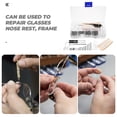 thumbnail image 3 of 1 Set Eyeglass Repair Kit Professional Eye Glasses Repairing Kit Glass Screws Eyeglasses Nose Pads Kit, 3 of 8