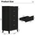 thumbnail image 2 of UGTOO 5-Drawer Black Dresser with Gold Handles – 25LBS/Drawer Capacity, Sturdy Metal Glides, Space-Saving Storage for Bedroom/Entryway, Easy 1-Hour Assembly, 2 of 13