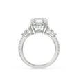 thumbnail image 2 of Princess Cut Diamond Ring, Five Stone Diamond Engagement Ring, Hidden Halo Diamond Wedding Ring, Solitaire With Accents Diamond Ring, 2.4 Ct Simulated Diamond, 14K White Gold Plated, 2 of 3