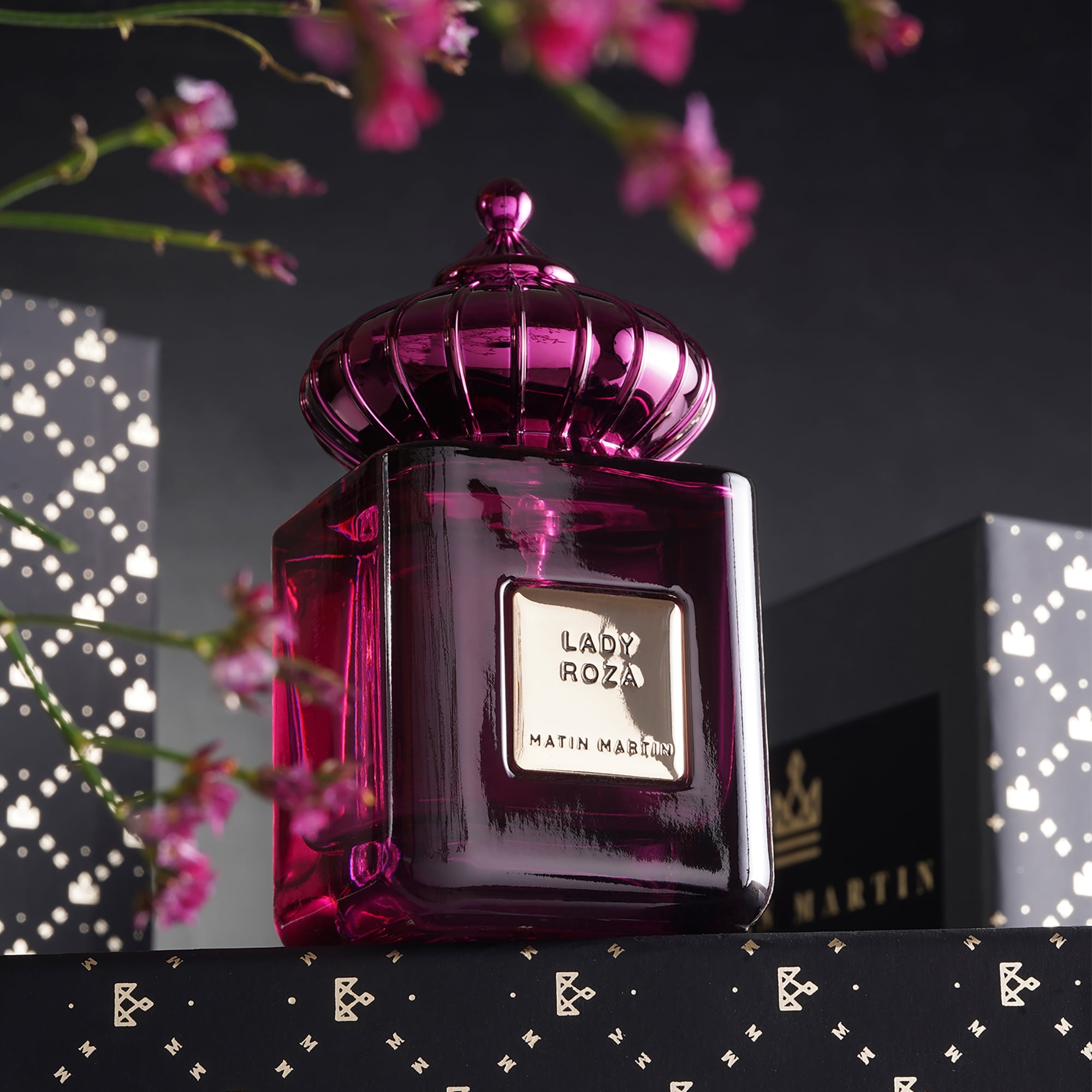 Matin Martin Lady Roza - Arabian Perfume for Women - Floral Womens Perfume with Rose, Cedar and Cashmeran Notes - Long-Lasting Travel Perfume - 3.4 oz