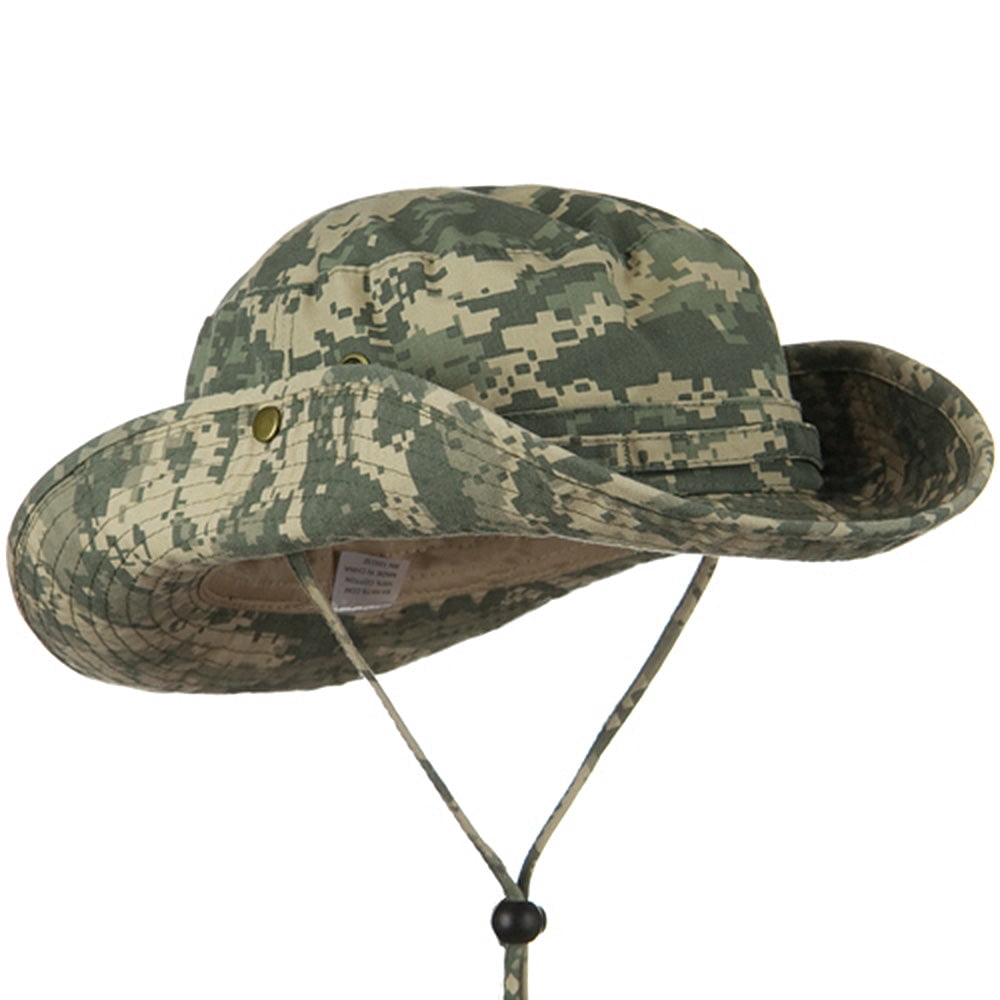 Big Size Washed Camo Hunting Hats - Digital XL-2XL
