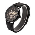 thumbnail image 2 of Reloj mecánico automático, reloj de pulsera mecánico impermeable para hombres, reloj de pulsera de acero inoxidable y cuero de cuerda manual.(1#) Ecomeon no, 2 of 5