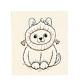 thumbnail image 4 of Cute Fluffy White Animal with Lion Design - Durable Soft & Warm Flannel Blanket for Sofa Travel Bed Chair - Cozy & Adorable, 4 of 7