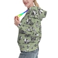 thumbnail image 2 of Uemuo Farm Cows Pattern Women's Hoodie with Eye-catching Drawstrings- Casual Pullover Hoodie with Kangaroo Pocket, Stylish Hooded Sweatshirt-Medium, 2 of 7