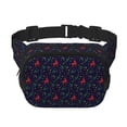 thumbnail image 1 of Fotbe Christmas Deer Cangurera Cuadrada con Estampado de Doble Capa, Bolsa de Cintura Ajustable Mini para Hombres y Mujeres, 1 of 9