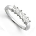 thumbnail image 3 of 5 Stone Princess Diamond Wedding Band for Her in White Gold, 3 of 3