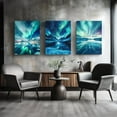 thumbnail image 2 of Hieng Aurora Scenery Canvas Wall Art, Aurora Borealis Landscape Wall Decor Northern Lights Painting Prints for Bedroom Living Room Office （Only canvas）, 2 of 6