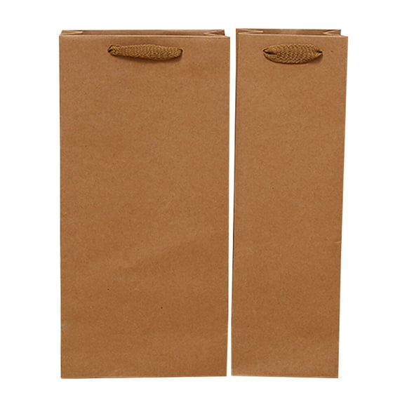 TEHAUX 12Pcs Size Drinks Paper Bag 13.8X6.7X3.5in