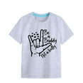 thumbnail image 1 of Felwors Girls Soft Short Sleeve Crew Neck T Shirts 6 Color Printed T Shirt, 1 of 5