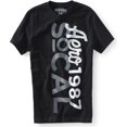 thumbnail image 1 of Aeropostale Hombre Puff Paint So-cal Graphic Camiseta, Negro, X-Small, 1 of 1