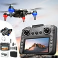 thumbnail image 2 of Gifts for Teenage Boys 16-20, Drone with 1080P Esc Camera Brushless Motor Remote Control with 4.9 Inch Screen Display 2.4G Rc Quadcopter Altitude Hold, Black, One Size, 2 of 9