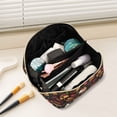 thumbnail image 2 of FORMRS Makeup Bag Travel Cosmetic Organizer for Women Fold Flat Zipper Pouch with Handle, Chocolate Cakes, 2 of 8