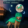 thumbnail image 5 of Dinosaur Skeleton Costume Wearable Plush Spinosaurus Dino Outfit with 3D Headgear Spine - Glow-in-the-Dark Pet Costume, Soft Plush Skeleton Outfit for Dogs and Cats Cosplay Dress Up, 5 of 5