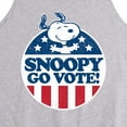 thumbnail image 2 of Peanuts - Snoopy Go Vote - Men's Jersey Tank Top, 2 of 5