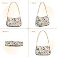 thumbnail image 7 of FORMRS Womens Shoulder Bag with Chain Strap Clutch Purse Cute Tote Handbag, Beige Whimsical Leaves, 7 of 7
