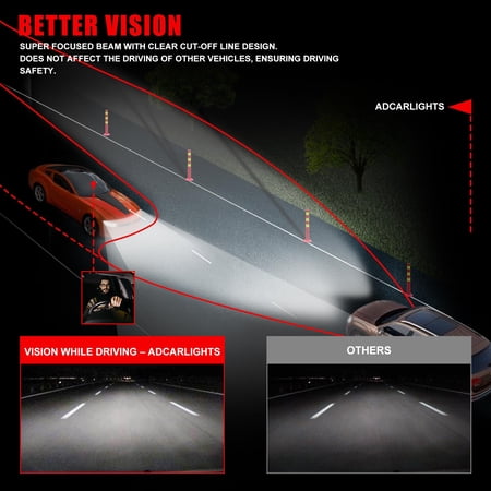 ADCARLIGHTS for 2003 2004 2005 2006 Chevy Silverado Headlight Assembly compatible with 03-06 Silverado Avalanche 1500/2500/3500 Clear Lens Chrome Housing Amber Reflector Headlamp Replacement Pair