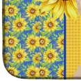 thumbnail image 4 of Carolines Treasures WDK5352DDM 21 x 14 in. Summer Sunflowers Longhaired Cream Chihuahua Dish Drying Mat, 4 of 5