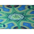 thumbnail image 1 of Ahgly Company Machine Washable Indoor Rectangle Transitional Light Sea Green Area Rugs, 2' x 5', 1 of 7