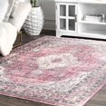 thumbnail image 2 of nuLOOM Vintage Debra Medallion Fringe Area Rug or Runner, 2 of 5