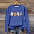 thumbnail image 4 of Sweatshirt for Women Perfect For Daily Wear or Loungewear! The Best Choice for Halloween XXL Blue Halloween Sweatshirt, 4 of 5