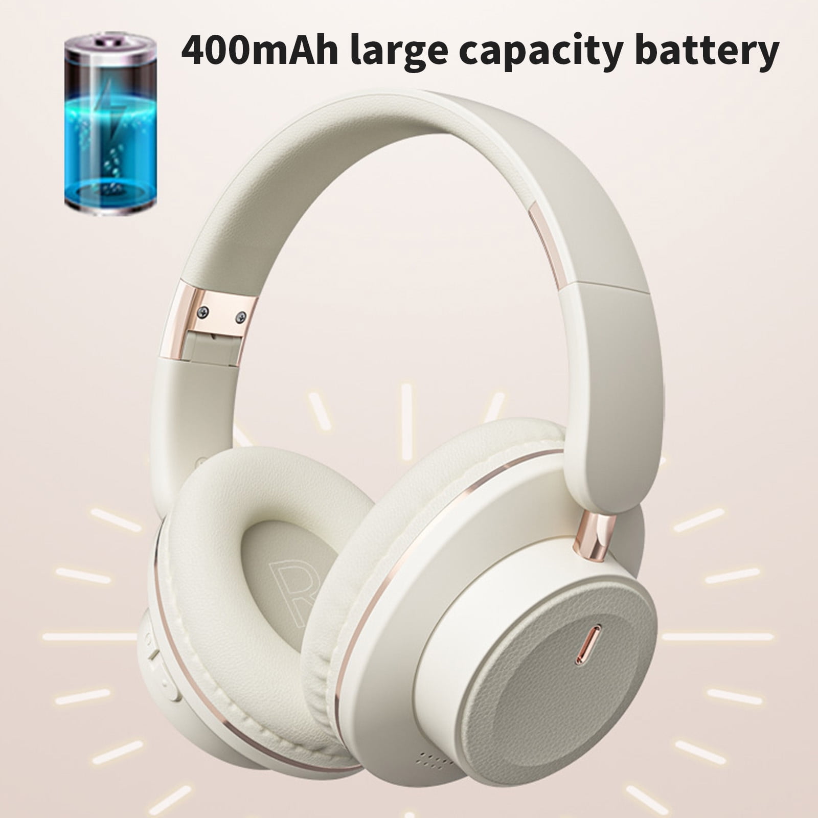Trucker Bluetooth Headphones with Microphone Noise Canceling Wireless On Ear Headset, Hands Free Wireless Headset for Cell Phone Computer Office Home Call Center Skype