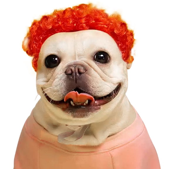 Fun Dog and Cat Cosplay Wigs, Pet Wigs - Adjustable Costume Pet Fun Headgear Costume Headgear, Suitable for Small, Medium, Large Dogs and Cats Wigs, Suitable for Halloween, Christmas, Holidays