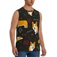 thumbnail image 2 of Disketp Royal Corgi Sleeveless Tshirts For Men, Muscle Shirts For Men Dry Fit Tank Top-Medium, 2 of 8
