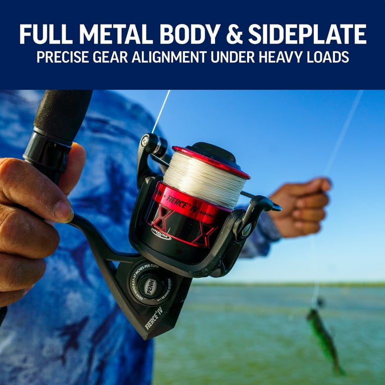 PENN Fierce IV Spinning Reel, 2000 Size Fishing Reel - Walmart.com