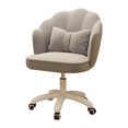 thumbnail image 3 of Luzkey 360 Degree Swivel Office Chair Computer Task Stool for Apartment Office Home Light Grey, 3 of 8