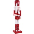 thumbnail image 4 of Christmas Nutcracker Decoration Wooden Nutcracker Figure Tabletop Cartoon Nutcracker Ornament, 4 of 9