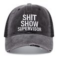 thumbnail image 1 of Gorra de béisbol Shits Shows Superviors Anime Denim, 1 of 2