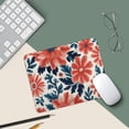 thumbnail image 5 of Boho Mouse Mat, Colored Flower Mouse Pad Boho Decor, Floral Mousepad Non-Slip Rubber Base with Stitched Edges 7.9"x9.8", 5 of 7