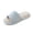 Sky Blue, variant on Open Toe Cotton Sliders, Women's Checkered Embossed House Slippers Casual Open Toe Soft Cotton Sliders, Lightweight Breathable Indoor Lounge Mules, Non Slip Home Bedroom Floor Shoes, Pink 6.5