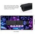 thumbnail image 4 of Extended Games Mouse Pad, XXL Gaming Mouse Pads, Large Mousepad Laptop Computer Keyboard Mat Desk Pad with Non-Slip Base and Stitched Edge for Game Room Decor, 35.4 x 15.7 inch, 4 of 7