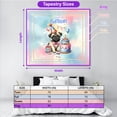 thumbnail image 5 of Happy Birthday Cute Puppy Pug with Cake Gifts Party Hat Tapestry Dog Lover Gifts Wall Hanging Backdrop Home Decor - 00029, 5 of 5